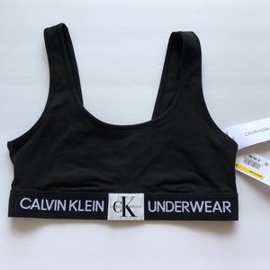 Calvin Klein Unlined Bralette Black Size M